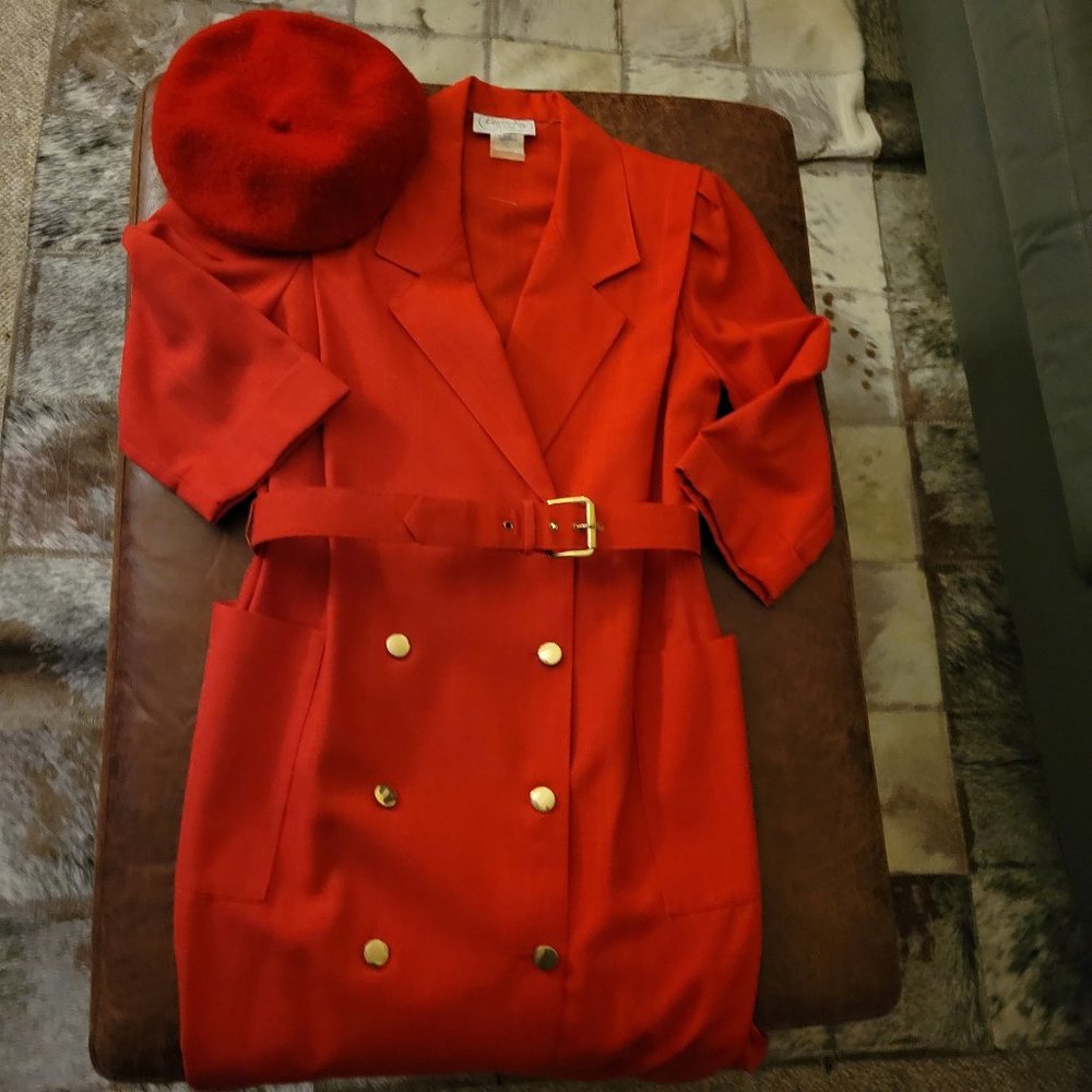 90s Vintage Coat Dress - Picture 3 of 5